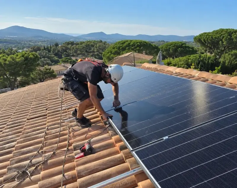 Installateur panneaux solaires Saint-Andéol — pose photovoltaïque sur toiture