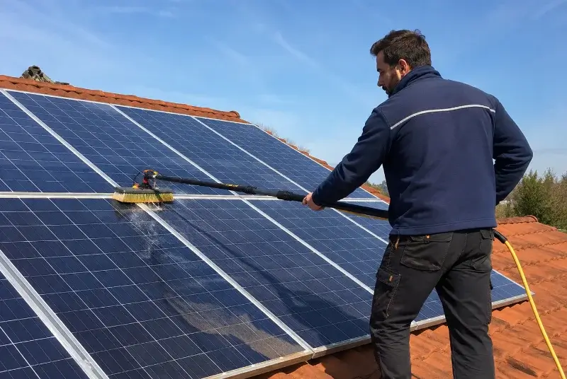 Nettoyage et entretien de panneaux solaires à Saint-Andéol